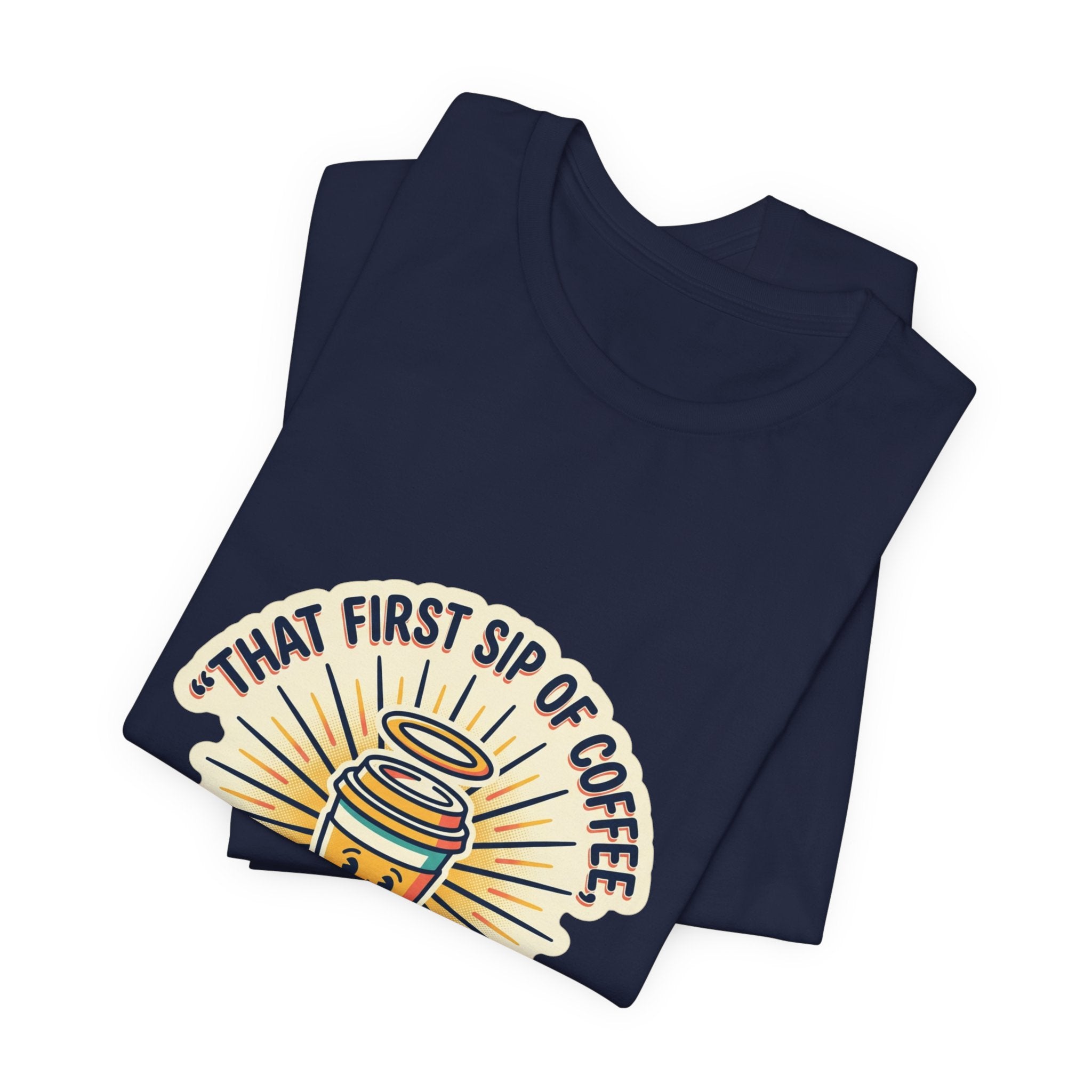 Coffee Hallelujah Tee | playful typography, gratitude humor