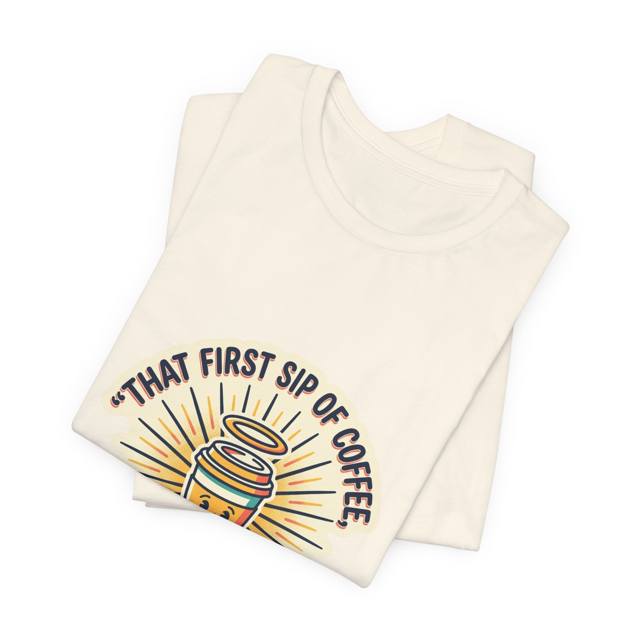 Coffee Hallelujah Tee | playful typography, gratitude humor