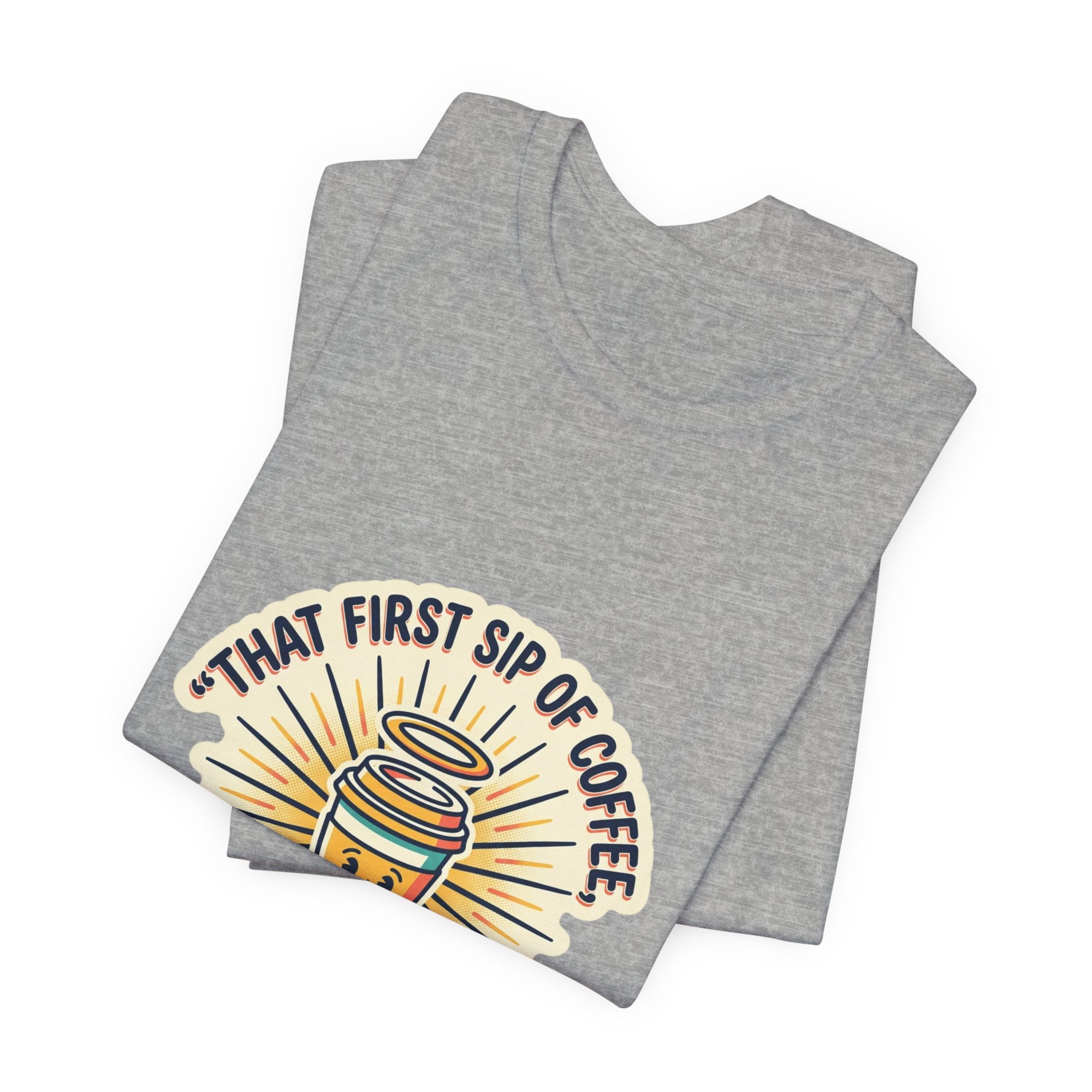 Coffee Hallelujah Tee | playful typography, gratitude humor