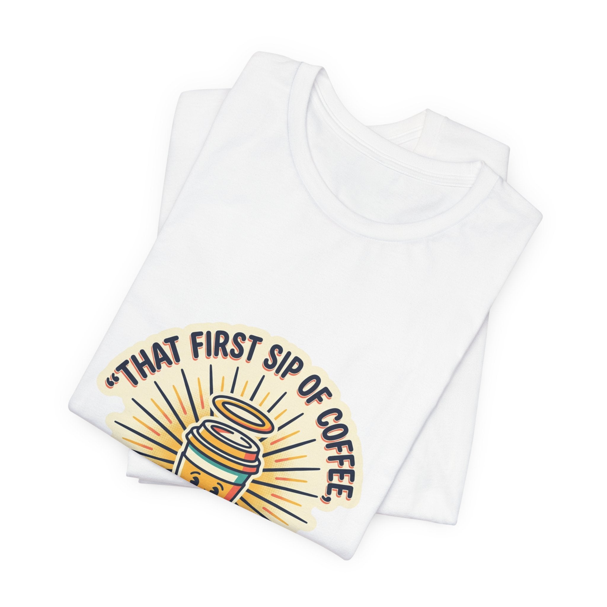 Coffee Hallelujah Tee | playful typography, gratitude humor