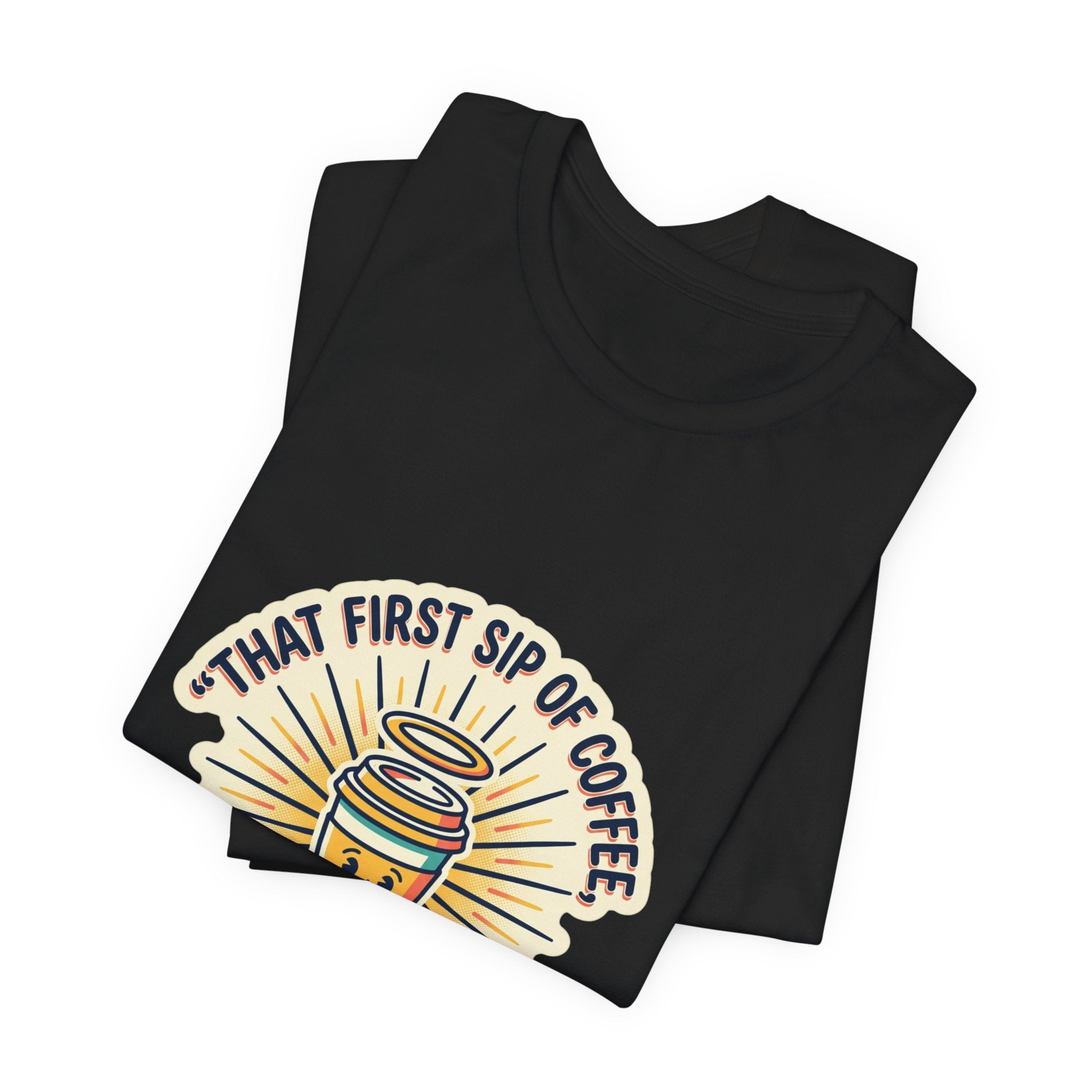 Coffee Hallelujah Tee | playful typography, gratitude humor
